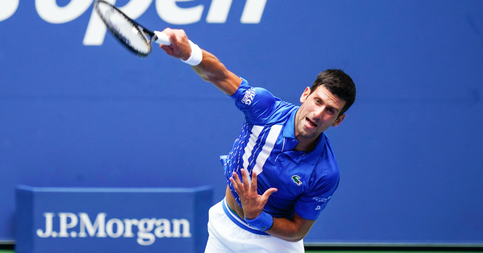 塞爾維亞球王喬科維奇（Novak Djokovic）在美國網球公開賽第二輪在落後一盤的情況下急起直追。