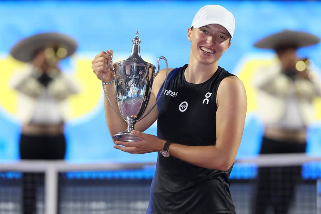網球／WTA年終出爐 斯威雅蒂封后重回世界第1