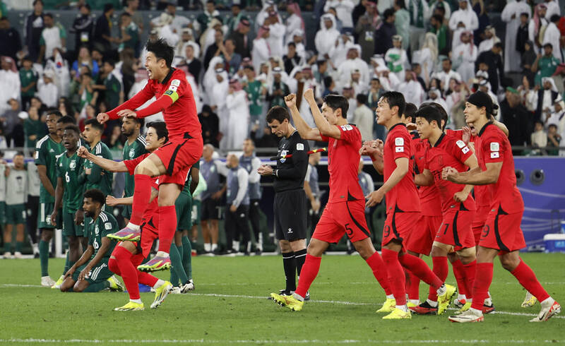 足球／亞洲盃南韓終場前1分鐘驚奇扳平　擊敗沙國闖進8強