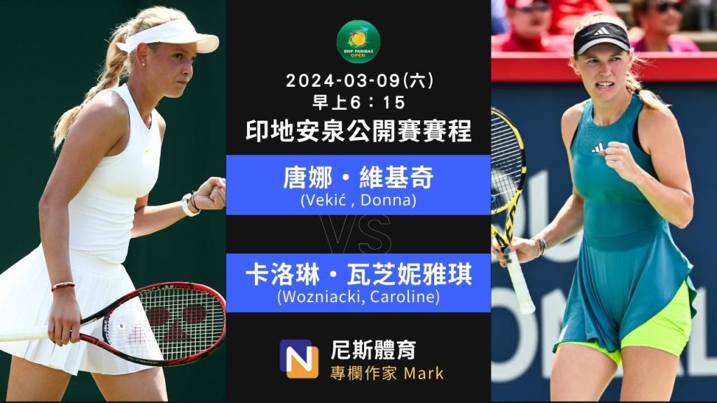 2024-03-09 Indian Wells Open 印地安泉公開賽女單上半部64強賽程