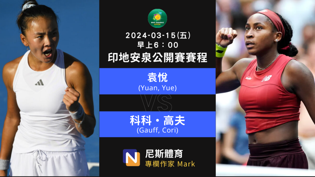 2024-03-15 WTA Indian Wells Open印地安泉公開賽女單8強賽程