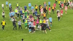 （影）足球／中國聯賽爆大亂鬥！門將被暴打竟只因「鞠躬」？