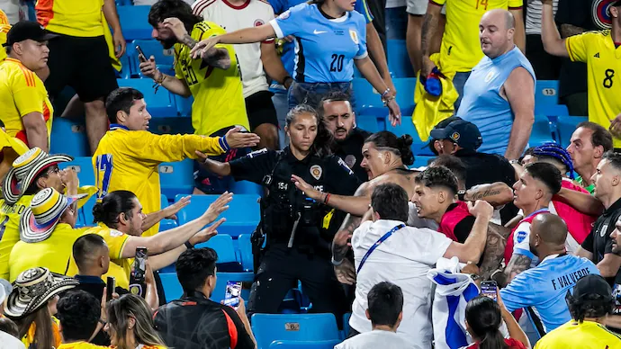 2024美洲盃／哥倫比亞決賽會師阿根廷！ 烏拉圭賽後與球迷發生衝突