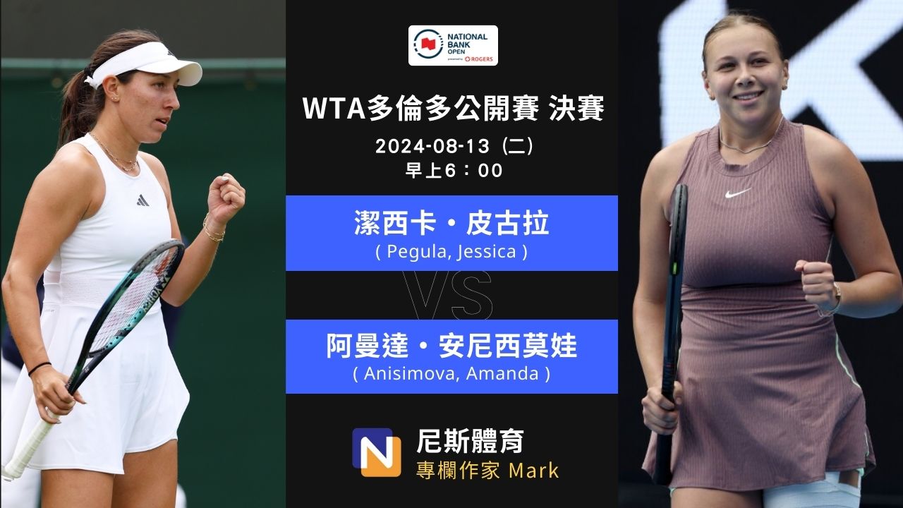 2024-08-13 多倫多公開賽 National Bank Open 總決賽 賽事分析