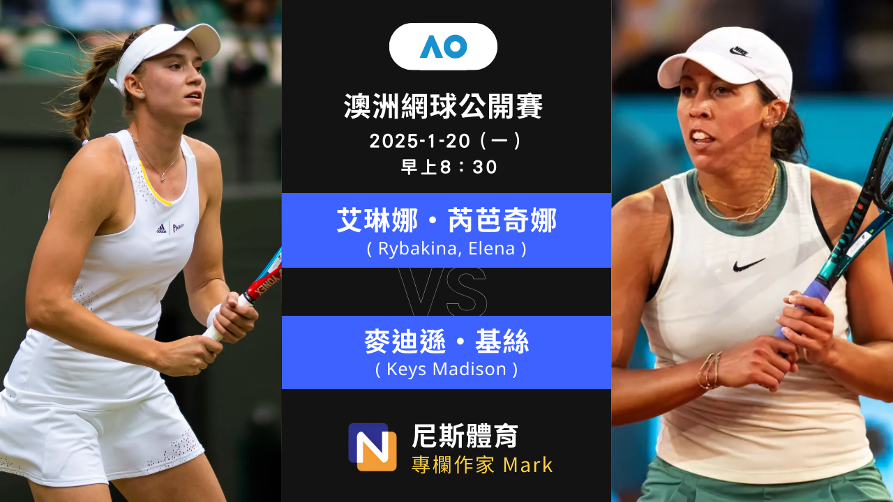 2025-1-20 WTA 澳洲網球公開賽 Australian Open 16強 賽前預測