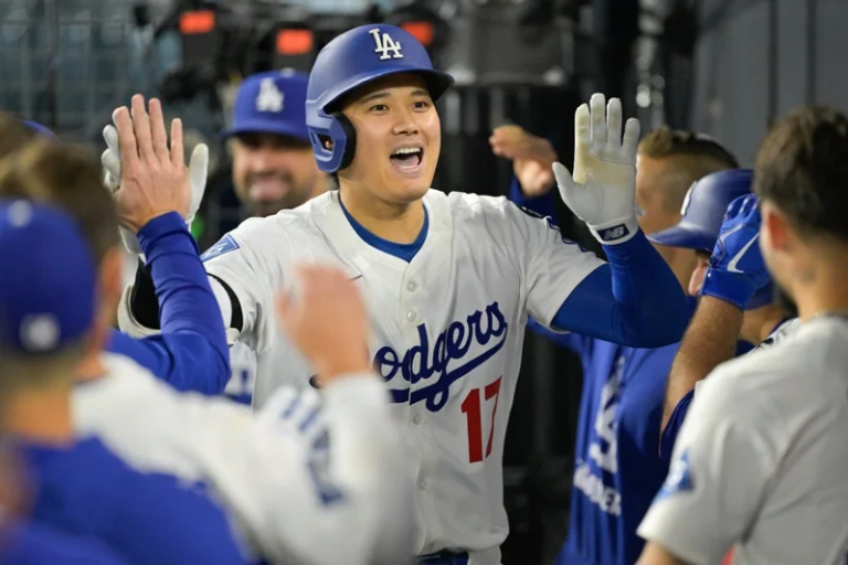 MLB／道奇大谷翔平迎戰運動家單場雙響砲 站上大聯盟第一