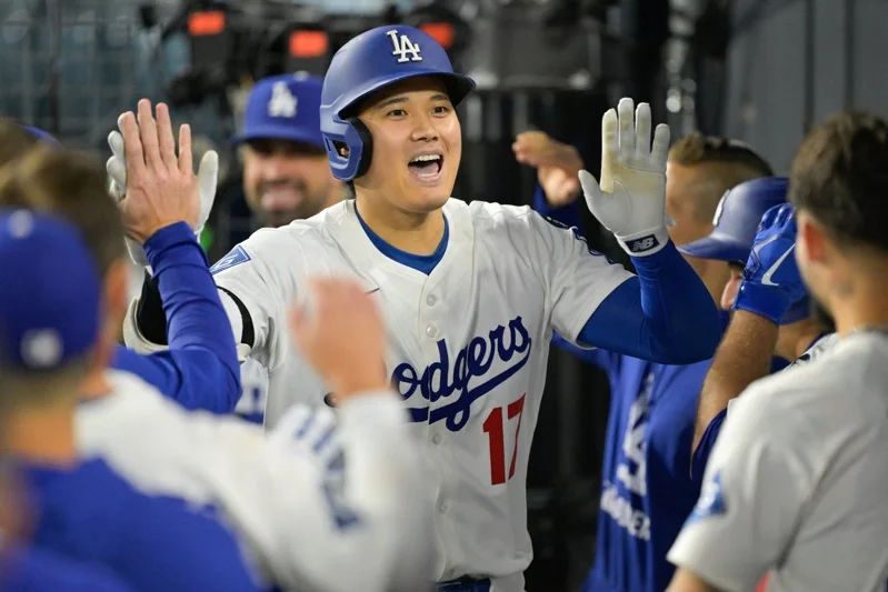 MLB／道奇大谷翔平迎戰運動家單場雙響砲 站上大聯盟第一