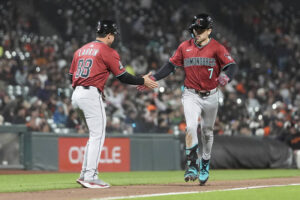 MLB/響尾蛇台美混血「卡仔」單場雙響炮 一棒登頂大聯盟