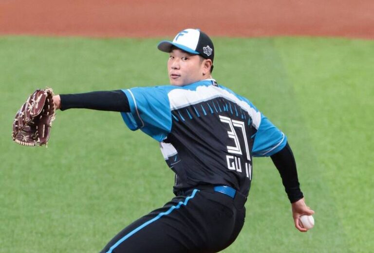棒球／台灣火球男古林睿煬火腿首勝出爐！7局飆10K壓制軟銀