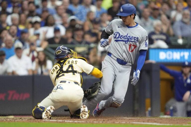 MLB／大谷翔平貢獻1打點　道奇延長賽敗給釀酒人，吞下六連敗慘狀