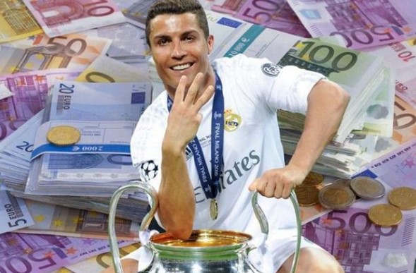  第1名：C羅（Cristiano Ronaldo）｜總收入：92.8億